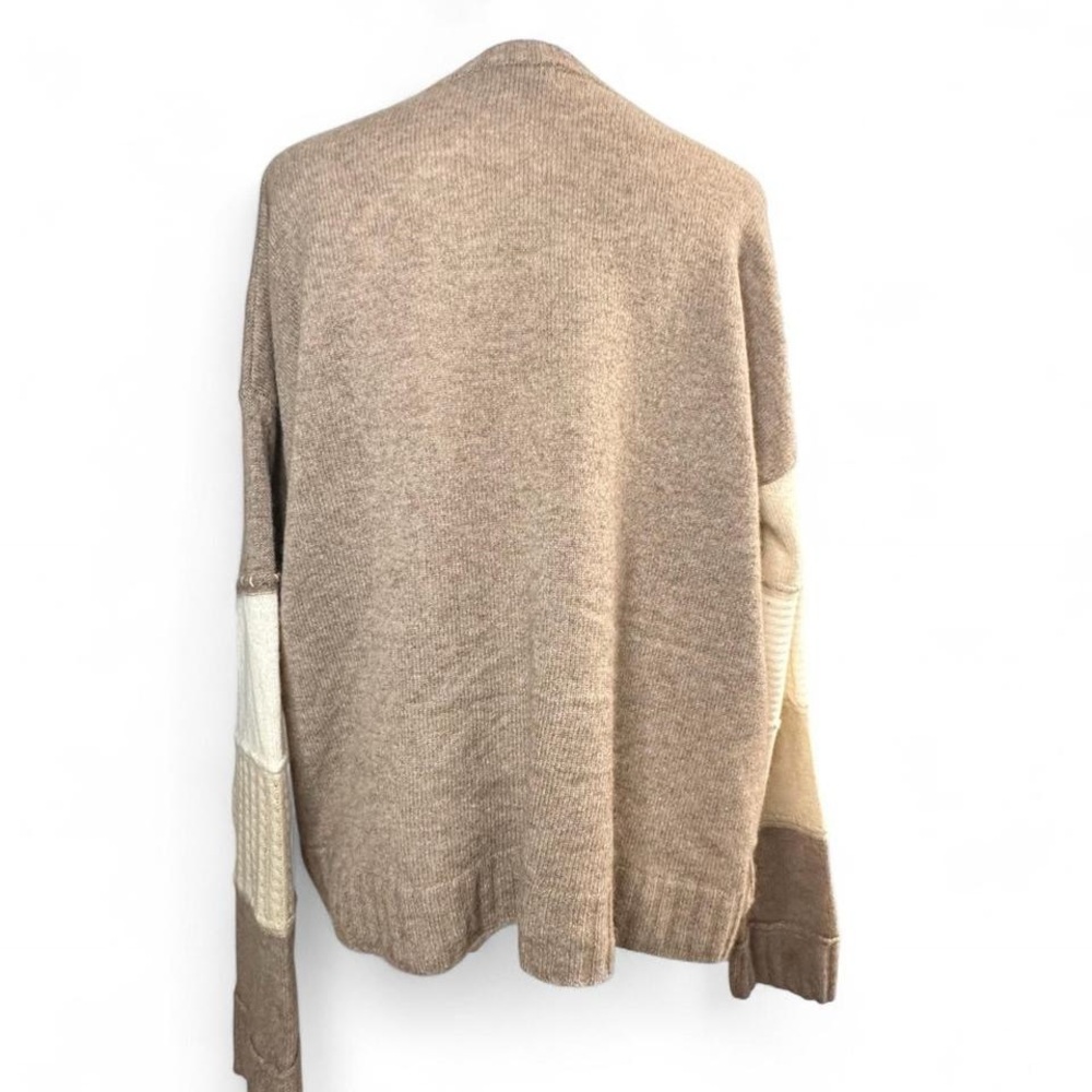 Colorblock Patchwork Cashmere Sweater - image 3